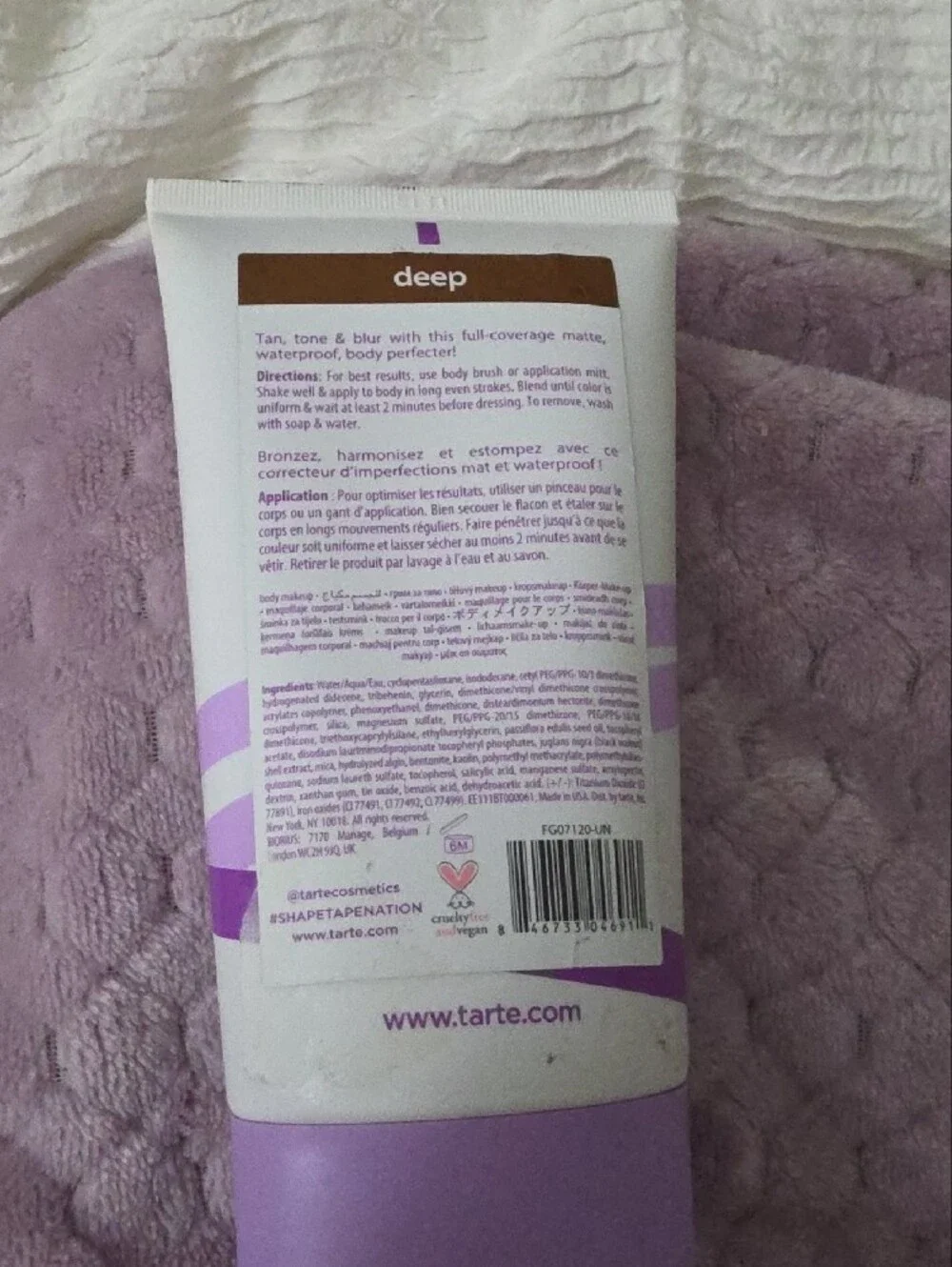 tarte Shape Tape Waterproof Body Makeup - Shade Deep